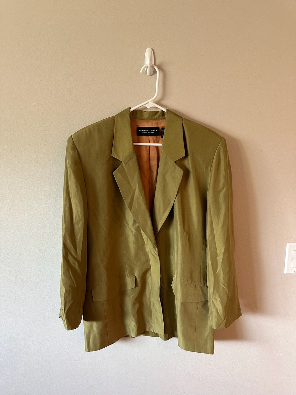 August Silk Diane Gilman L Vintage Silk Blazer
